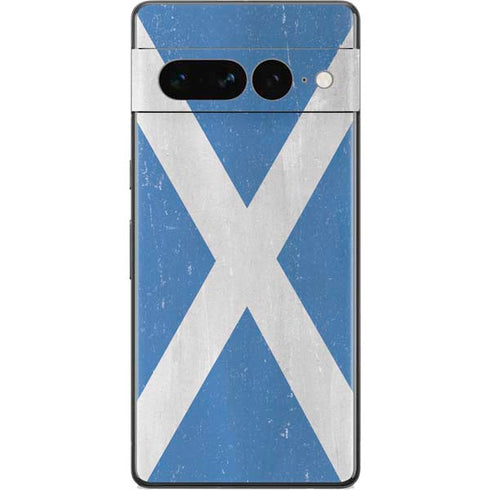 Scotland Flag Distressed Google Pixel 7 Pro Skin
